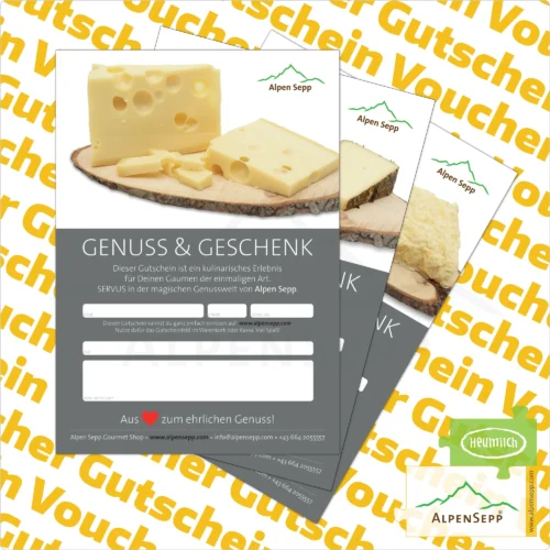 GUTSCHEIN | mit fixem Betrag | ideal für Geburtstage, Weihnachten und Feiertage 7 Gutscheine Druck