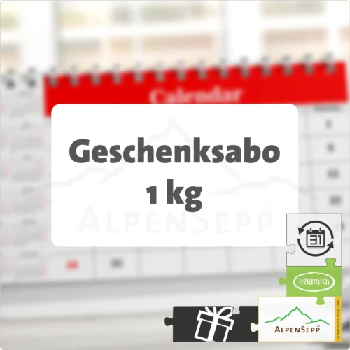 Geschenkabo 1 kg Käsevielfalt | Alpen Schnittkäse für 3 Monate | abwechselnde Käse pro Lieferung | endet mit dritter Lieferung automatisch 2 Geschenkabo 1 kg