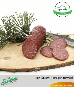 Rehsalami | Salami Wildwurst vom heimischen Reh - 1 Stange