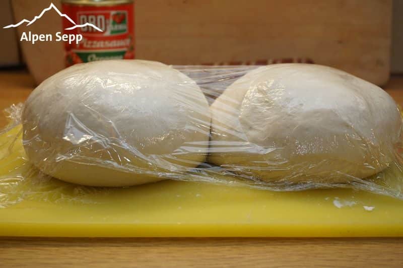 Pizza Teig luftdicht gehen lassen