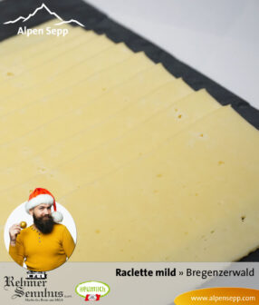 Rehmer Raclette (Racklett) Käse - mild - fertig geschnitten 6 Raclette Käse mild