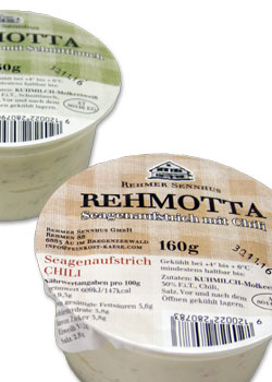 REHMOTTA » Seagen « - Brotaufstrich mit Chili 7 Rehmotta Sortiment vom Alpen Sepp