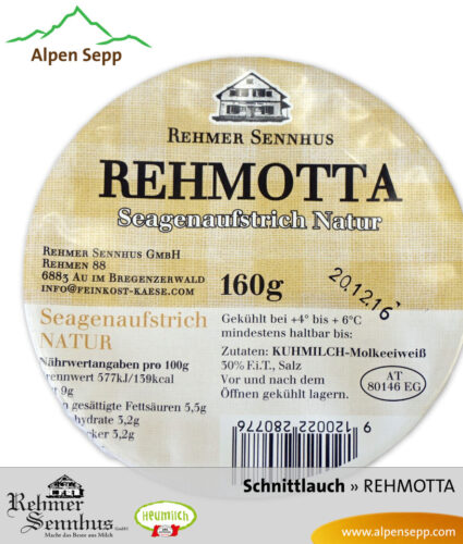 REHMOTTA » Seagen « - Alle Kräuteraufstriche im Set 6 Rehmotta Brotaufstrich Natur