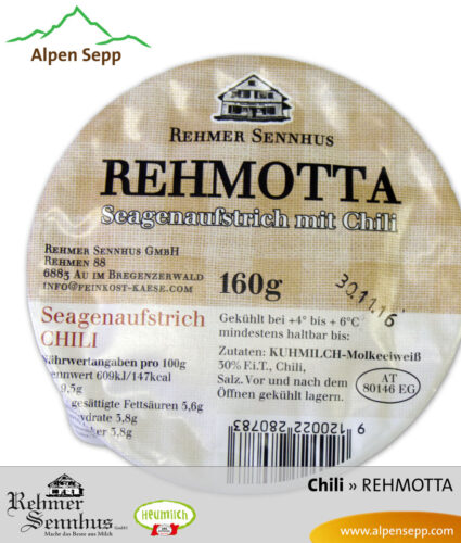 REHMOTTA » Seagen « - Brotaufstrich mit Chili 7 Rehmotta Brotaufstrich Chili