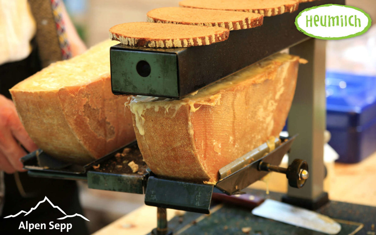 Raclette Käse würzig für Gasgeräte und Elektrogeräte