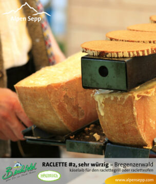 RACLETTE Käse No.2 - extra würzig | 4 Monate gereift | Käselaib für den Raclette Grill und Raclette Ofen