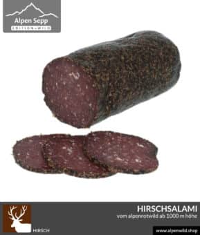 Alpenwild Hirschsalami im www.alpenwild.shop
