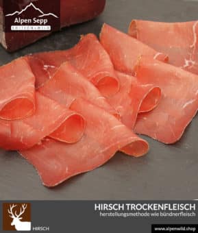 Hirsch Trockenfleisch im www.alpenwild.shop