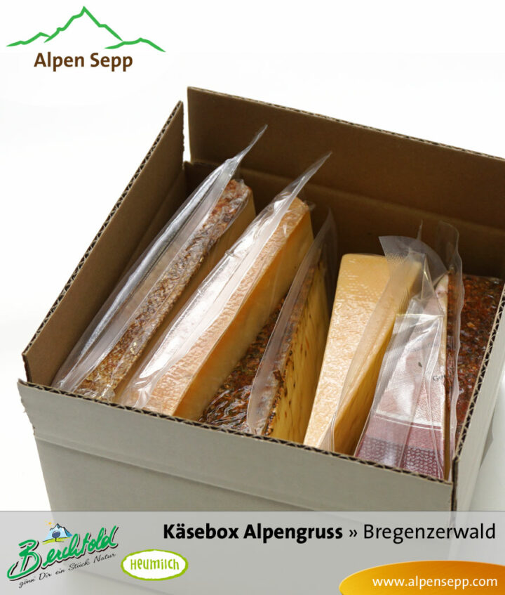 Geschenkbox Alpengruß - Hartkäse und Schnittkäse