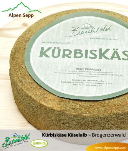 KÜRBISKÄSE Käselaib - 6 kg 1 Kürbiskäse 6 kg - aus Heumilch