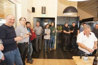 Bier Test Karamelisieren mit heißem Stachel