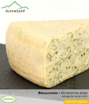 Osterkäse 2020 - Sonder Edition Käse zu Ostern mit Bärlauch im Käseteig