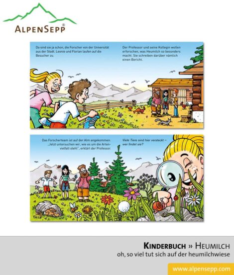 Kinderbuch. So viel tut sich auf der Heumilchwiese!