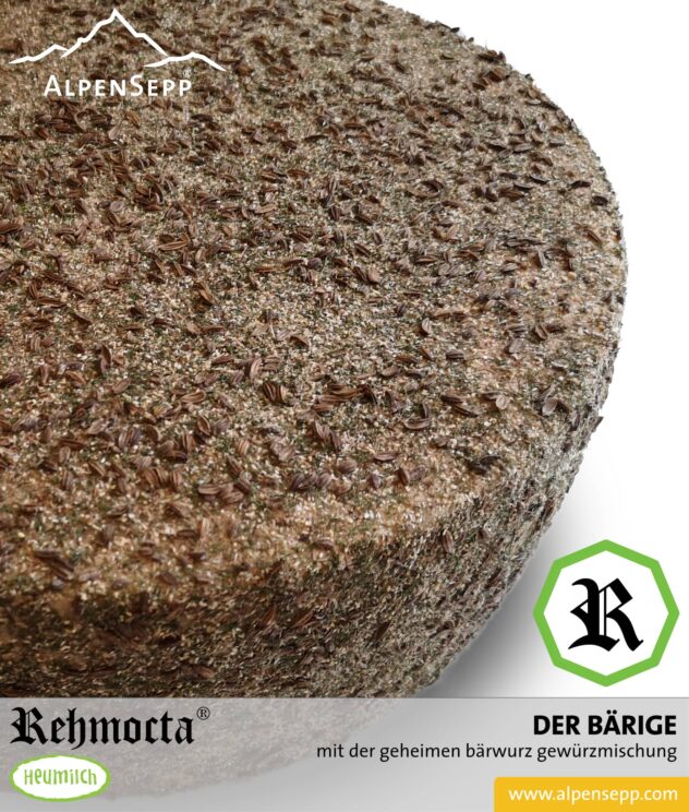 REHMOCTA » Der Bärige | Käse Spezialität aus Heumilch® | mit Bärwurz affiniert.