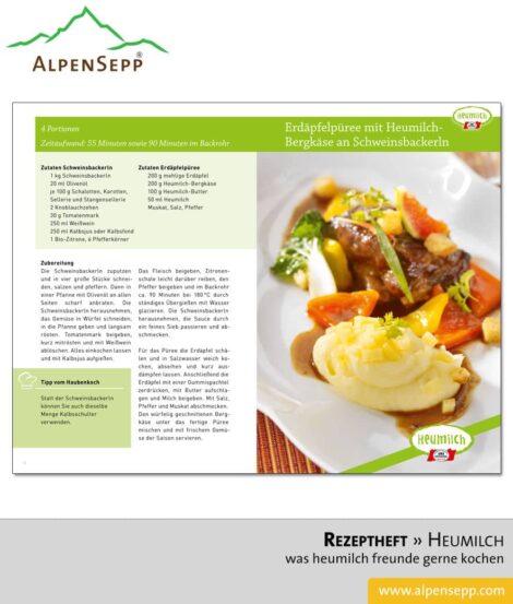 Rezeptheft. Was Heumilchfreunde gerne kochen