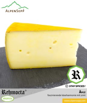 REHMOCTA® » Ähle « | Käse Spezialität | mit STAY SPICED ! Gewürzmischung und feinem Zimt affiniert