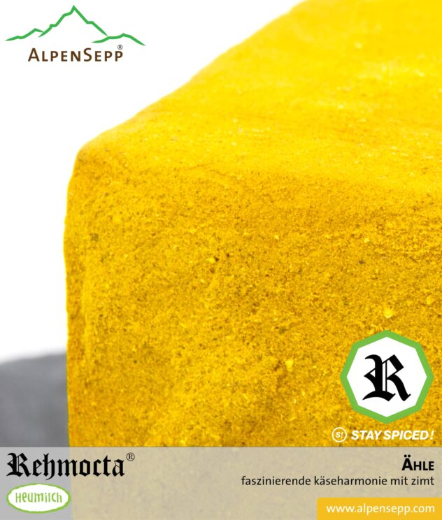 REHMOCTA® » Ähle « | Käse Spezialität | mit STAY SPICED ! Gewürzmischung und feinem Zimt affiniert