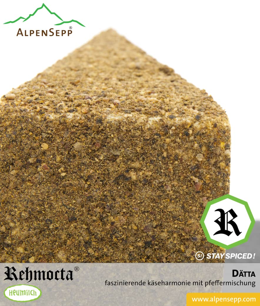 REHMOCTA® » Dätta « | Käse Spezialität | mit STAY SPICED Pfeffermischung affiniert