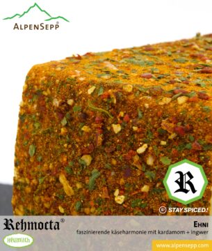 REHMOCTA® » Ehni « | Käse Spezialität | mit STAY SPICED ! Gewürzmischung + ein Hauch von Kardamom & Ingwer