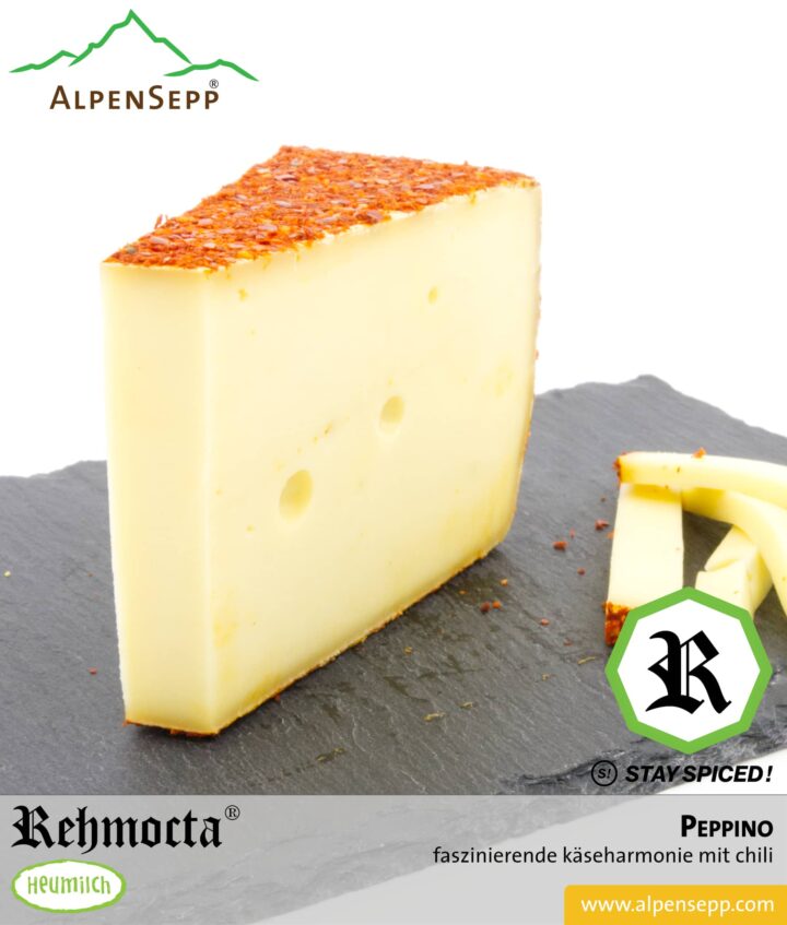 REHMOCTA® » Peppino « | Käse Spezialität | mit STAY SPICED Chilimischung affiniert