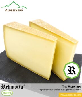 REHMOCTA® Alpkäse | » The Mountain « | von Sennalpe auf 1300 m Seehöhe hergestellt | Limited Edition Bergkäse