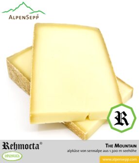 REHMOCTA® » The Mountain « | Alpkäse Special Edition | auf Sennalpe auf 1300 m Höhe hergestellt. Feedbild.