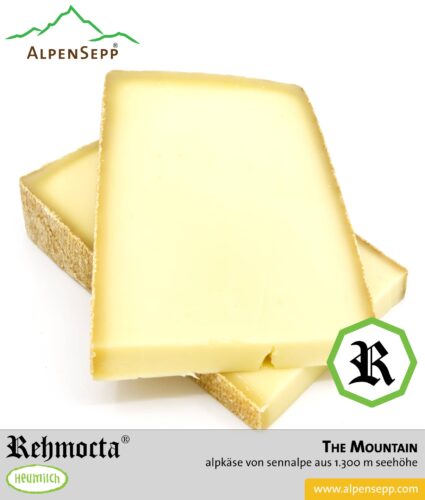 REHMOCTA® Alpkäse | » The Mountain « | von Sennalpe auf 1300 m Seehöhe hergestellt | Limited Edition Bergkäse 13 REHMOCTA® » The Mountain « | Alpkäse Special Edition | auf Sennalpe auf 1300 m Höhe hergestellt. Feedbild.
