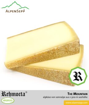REHMOCTA® » The Mountain « | Alpkäse Special Edition | auf Sennalpe auf 1300 m Höhe hergestellt. Feedbild.