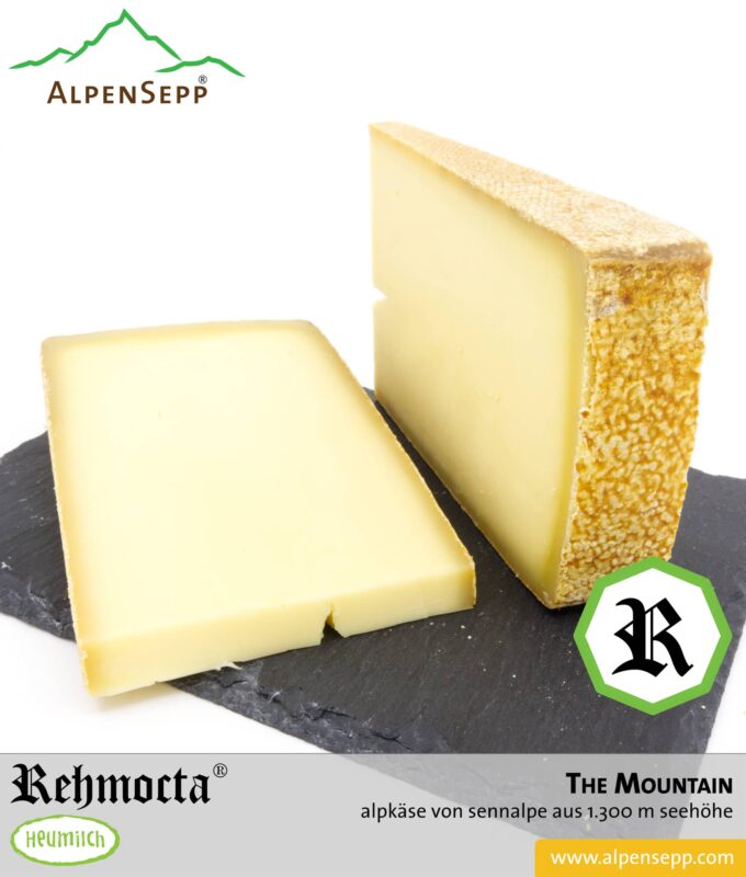 REHMOCTA® » The Mountain « | Alpkäse Special Edition | auf Sennalpe auf 1300 m Höhe hergestellt. Feedbild.