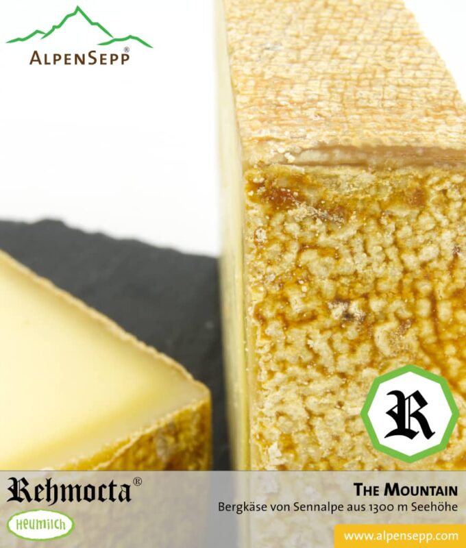 REHMOCTA® » The Mountain « | Bergkäse Special Edition | auf Sennalpe auf 1300 m Höhe hergestellt