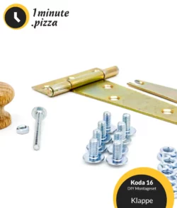 Sorglos Montageset für die Ooni Koda 16 Klappe | Pizza Ofen Tuning | inkl. Schablone zur Herstellung des Abdeckblechs