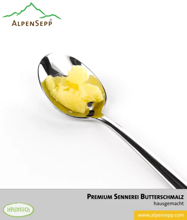 Premium Sennerei Butterschmalz | Butterreinfett bzw. Ghee | hausgemacht | 430 Gramm aus Heumilch®