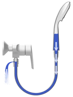 Wasser Entleerfunktion ecoturbino Duschkopf