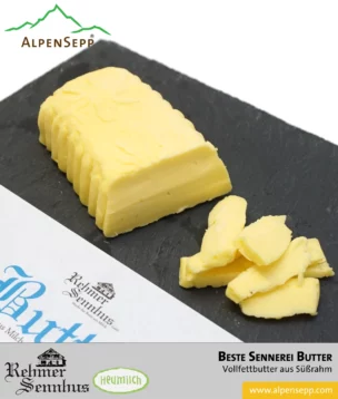 Beste Sennerei Butter | Rohmilchbutter, ein intensives Geschmackserlebnis | limitiertes Wochenkontingent, jeweils ab Montag