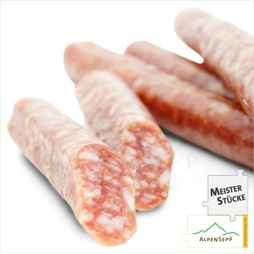 WURZENSTICKS | praktische geräucherte Snackwurst | würzige PREMIUM Würstchen | 6 Stück 7 wurzensticks zoom schnitt alpensepp 2000
