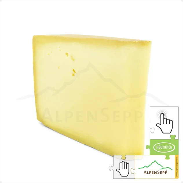 BERGKÄSE würzig | 300 Gramm Heumilch Käse - laktosefrei | Hartkäse 8 Monate gereift im Käsekeller | aromatisch + würzig | 1-Klick Sofortkauf