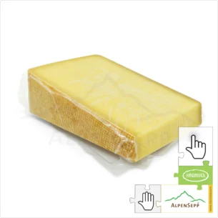 BERGKÄSE würzig | 300 Gramm Heumilch Käse - laktosefrei | Hartkäse 8 Monate gereift im Käsekeller | aromatisch + würzig | 1-Klick Sofortkauf