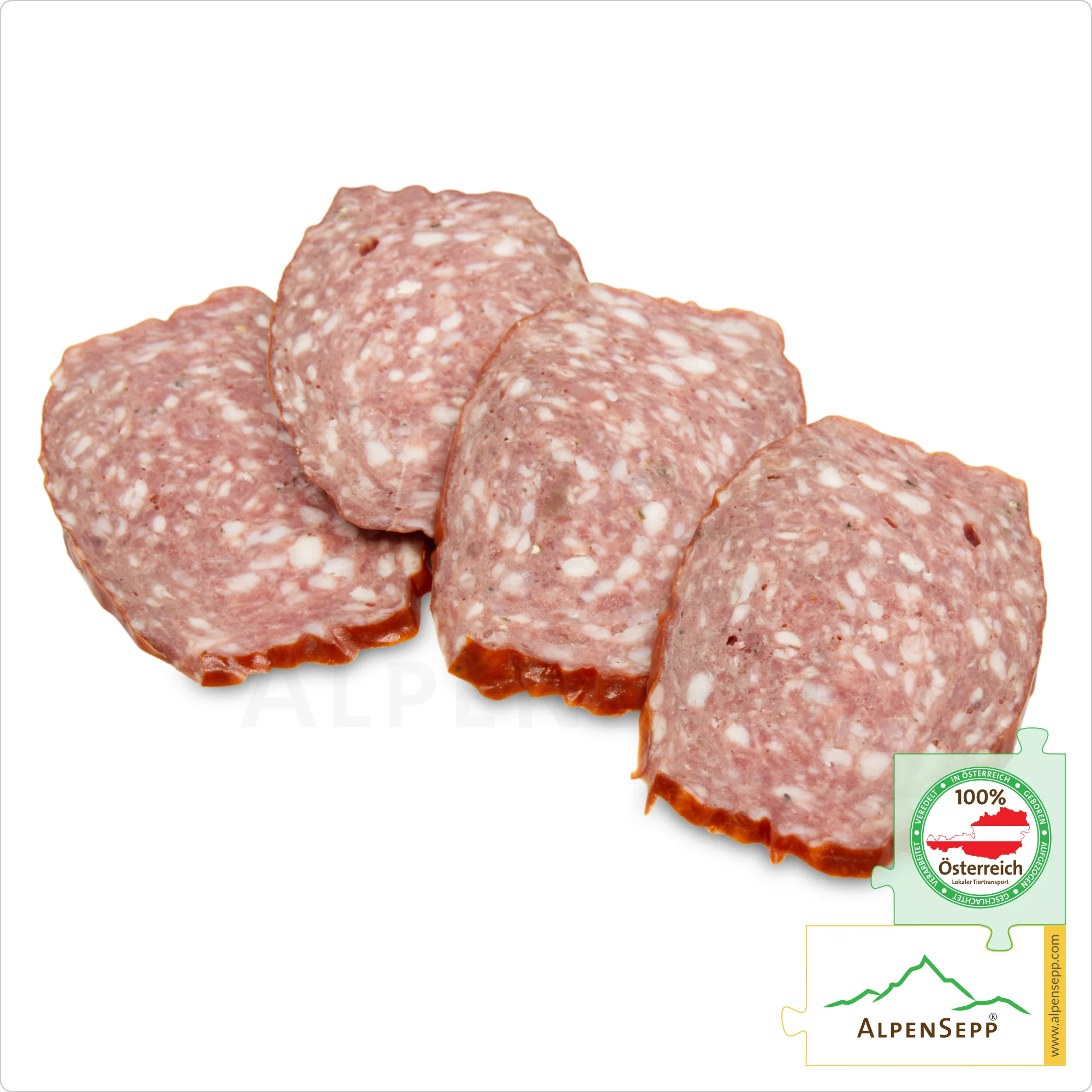 BERGSALAMI | Milde Salami Wurst aus Rindfleisch und Schweinefleisch | Rohwurst Wurstsorte