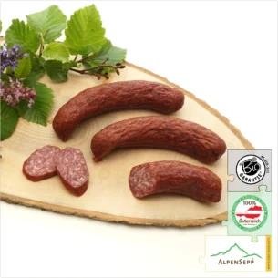 BIO RINDER KAMINWURZEN | Kaminwurz vom Rind | Rohwurst zu 100% aus Rindfleisch gefertigt