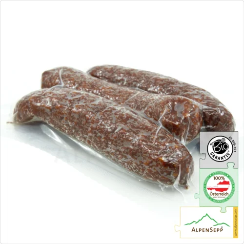 BIO RINDER KAMINWURZEN | Kaminwurz vom Rind | PREMIUM Rohwurst zu 100% aus Rindfleisch gefertigt | 3 Stück - 150 Gramm 13 BIO RINDER KAMINWURZEN | Kaminwurz vom Rind | Rohwurst zu 100% aus Rindfleisch gefertigt