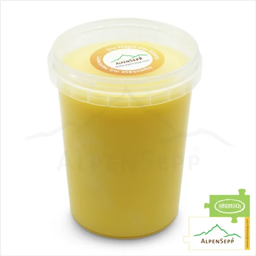 SENNEREI BUTTERSCHMALZ | Laktosefreies Premium Butterreinfett bzw. Ghee | hausgemacht | 430 Gramm aus Heumilch® 1 SENNEREI BUTTERSCHMALZ | Laktosefreies Premium Butterreinfett bzw. Ghee | hausgemacht | 430 Gramm aus Heumilch®