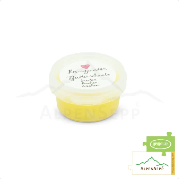 SENNER BUTTERSCHMALZ | Probe zum Testen + Kennenlernen | Laktosefreies Premium Butterreinfett bzw. Ghee | hausgemacht | 50 Gramm aus Heumilch®