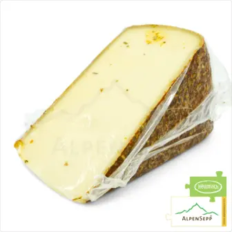 CHILIKÄSE - Würzig & Laktosefrei (Heumilch) | AlpenSepp 16 CHILIKÄSE (Chili Käse, Chilli Käse) | 100% würzig-scharfe Genuss Garantie mit Chili Charakter | Laktosefreier DELUXE Heumilch Käse direkt aus dem Käsekeller