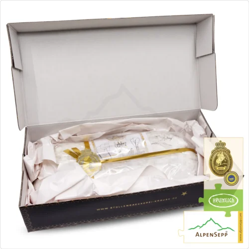 DRESDNER CHRISTSTOLLEN® | Original Weihnachtsstollen aus Dresden mit Zutaten vom AlpenSepp® | 1,5 kg Stollen mit echter Sennereibutter und Butterschmalz aus Heumilch® | Exklusiv auf Vorbestellung 11 DRESDNER CHRISTSTOLLEN® | Original aus Dresden mit Zutaten vom AlpenSepp | 1,5 kg Stollen mit echter Sennereibutter und Butterschmalz aus Heumilch® | Exklusiv auf Vorbestellung