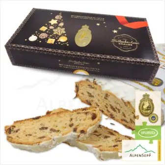 DRESDNER CHRISTSTOLLEN® | Original Weihnachtsstollen aus Dresden mit Zutaten vom AlpenSepp® | 1,5 kg Stollen mit echter Sennereibutter und Butterschmalz aus Heumilch® | Exklusiv auf Vorbestellung 10 DRESDNER CHRISTSTOLLEN® | Original aus Dresden mit Zutaten vom AlpenSepp | 1,5 kg Stollen mit echter Sennereibutter und Butterschmalz aus Heumilch® | Exklusiv auf Vorbestellung