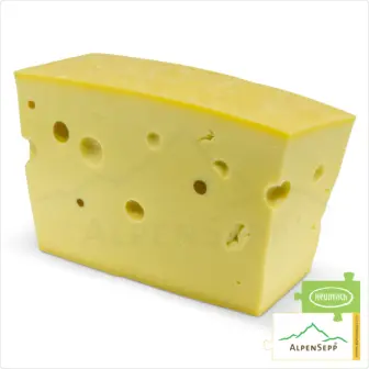 EMMENTALER Käsestück vom Käselaib | Laktosefreier Heumilch Käse | 6 kg 8 Emmentaler Käselaib Stück | Laktosefreier Hartkäse aus Heumilch | traditionell Hergestellt