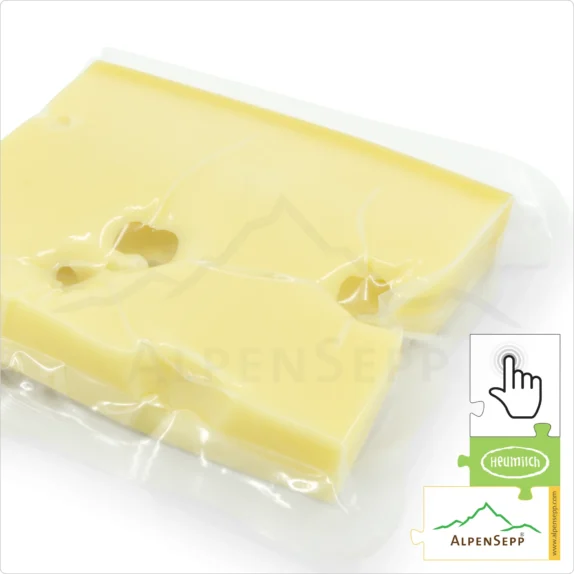 EMMENTALER | 200 Gramm Heumilch Käse - laktosefrei | direkt aus dem Käsekeller | zart schmelzend mit mild-nussigem Charakter | 1-Klick Sofortkauf 9 Emmentaler Käse Sofortkauf | Laktosefreier Hartkäse aus Heumilch | traditionell Hergestellt