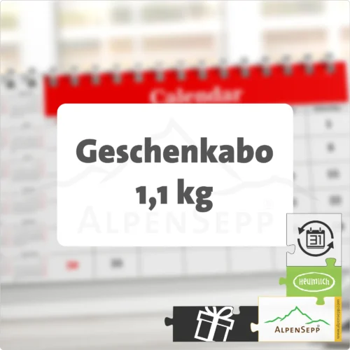 GESCHENKABO BERGKÄSE + SCHNITTKÄSE - 1,1 KG | laktosefrei | endet automatisch | 4x Schnittkäse + 1x Bergkäse abwechselnd pro Lieferung | wähle Lieferung und Laufzeit 1 GESCHENK ABO 1,1 kg Käsevielfalt in Bergkäse + Schnittkäse | endet automatisch | abwechselnde, laktosefreie Käsevielfalt pro Lieferung | wähle Lieferung und Laufzeit