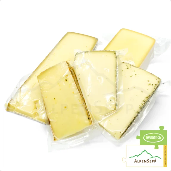 KÄSE GESCHENKBOX » ALPENGRUSS « | 2,5 kg pure Gaumenschmeichelei mit Heumilch® Alpenkäse zum Schenken 13 Käse Geschenkbox 'Alpengruss' | 2,5 kg sprichwörtlicher Gaumensex mit Heumilch® Alpenkäse zum Schenken