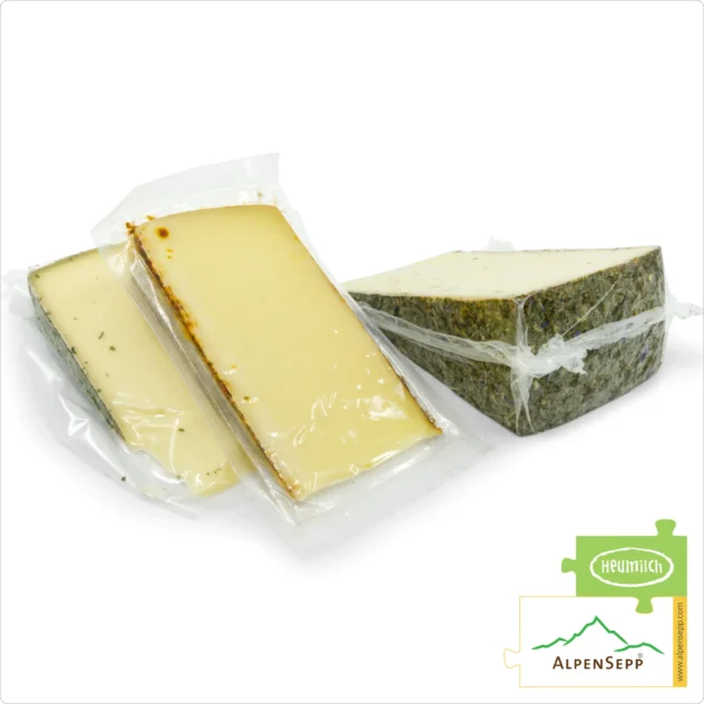 KÄSE GESCHENKBOX 'Edelweiss' | 2,5 kg pure Gaumenschmeichelei mit Heumilch® Alpenkäse zum Schenken